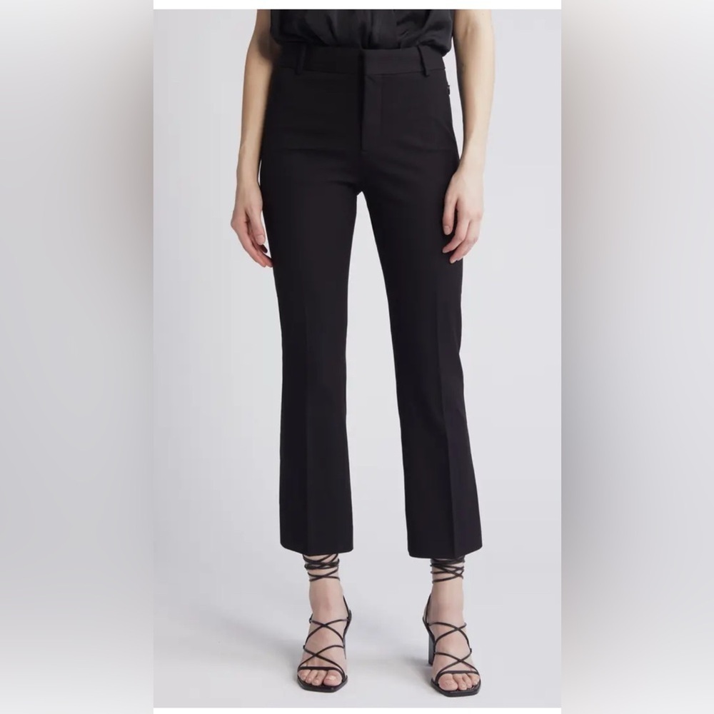 FRAME Le Crop Mini Boot Trousers Black Plus Size , size 16 - Picture 16 of 16